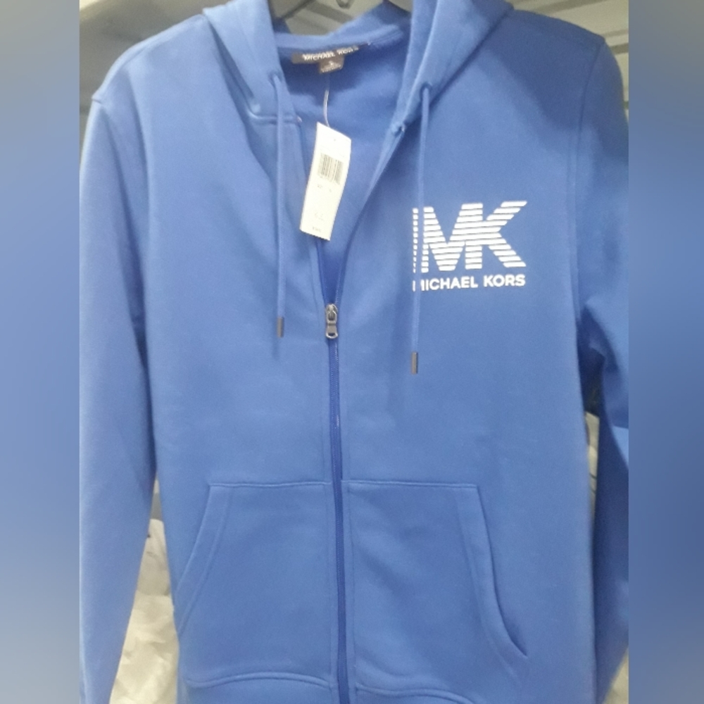 Michael Kors men's hoodie, blue color